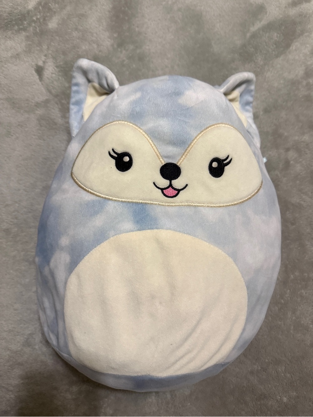 Squishmallows Light Blue & White Fox Plush
